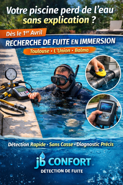 Baisse anormale du niveau de votre piscine à L’Union, Balma ou Castelginest? Détection rapide de fuite sans casse
